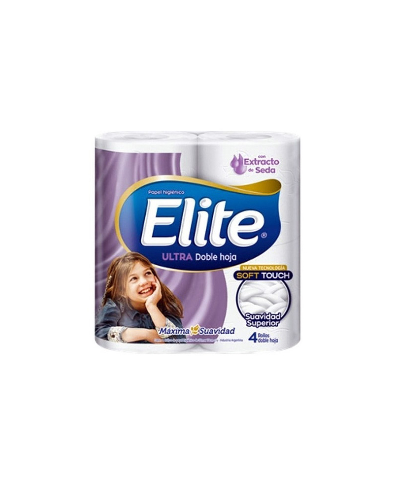 Papel Higienico Elite Ultra Doble Hoja Soft Touch 4 x 30